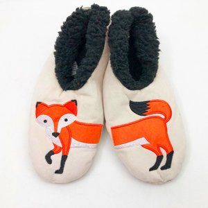 NWT Snoozies Women's Feeling Foxy Slippers Medium 7/8 Light Beige